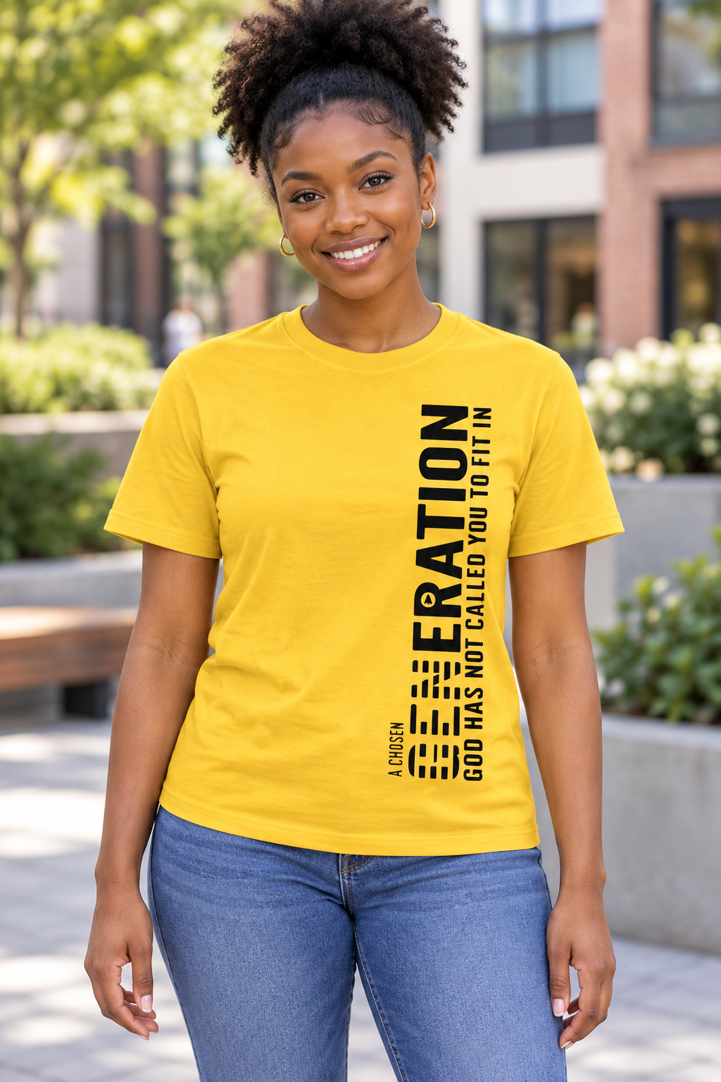 Chosen 1 Peter 2:9, Chosen Shirt, Christian Shirts, Christian Shirts For Women, You Are Chosen Gift, Christian Apparel shown on a model