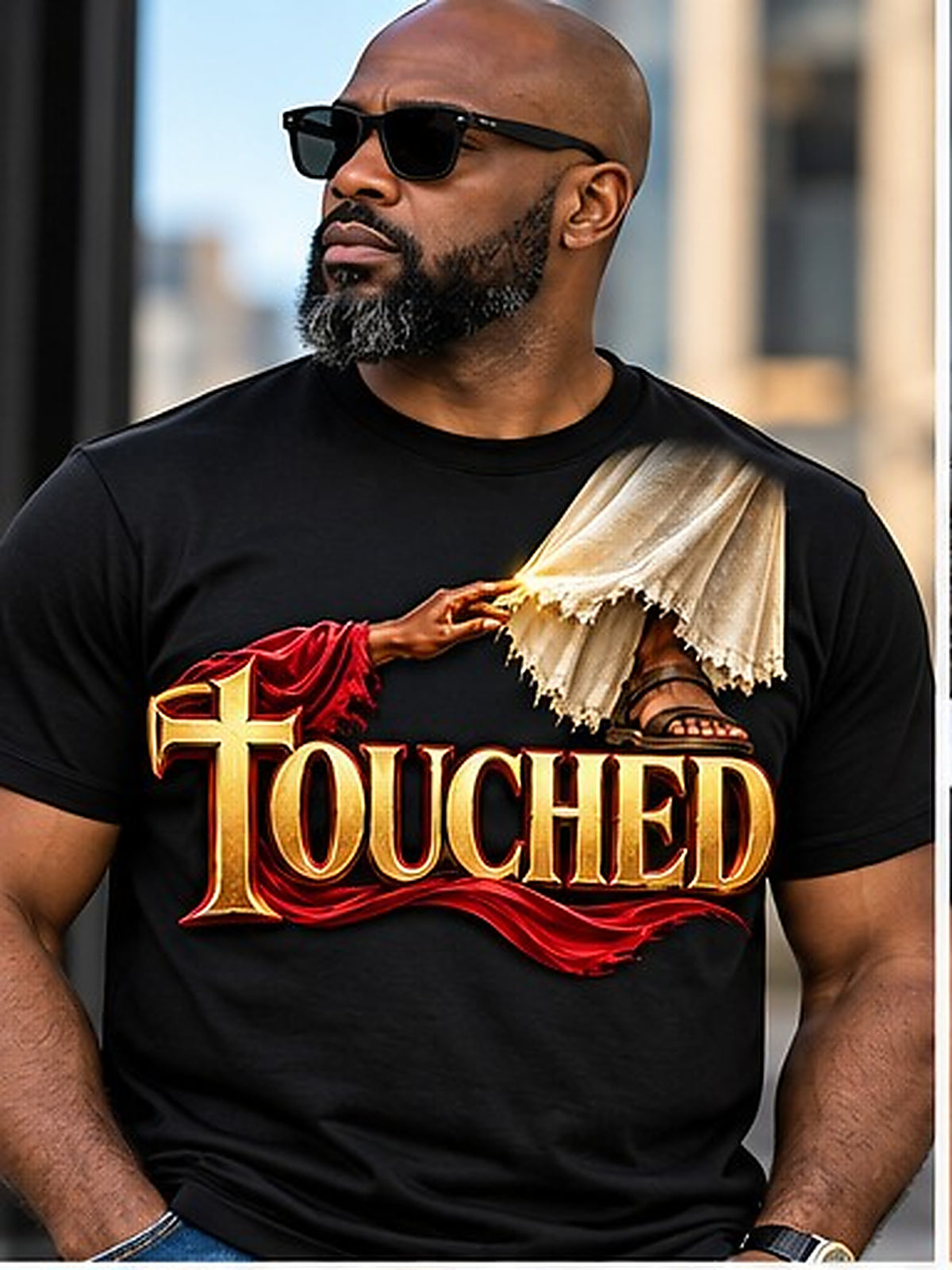 Touched T-Shirt model mockup