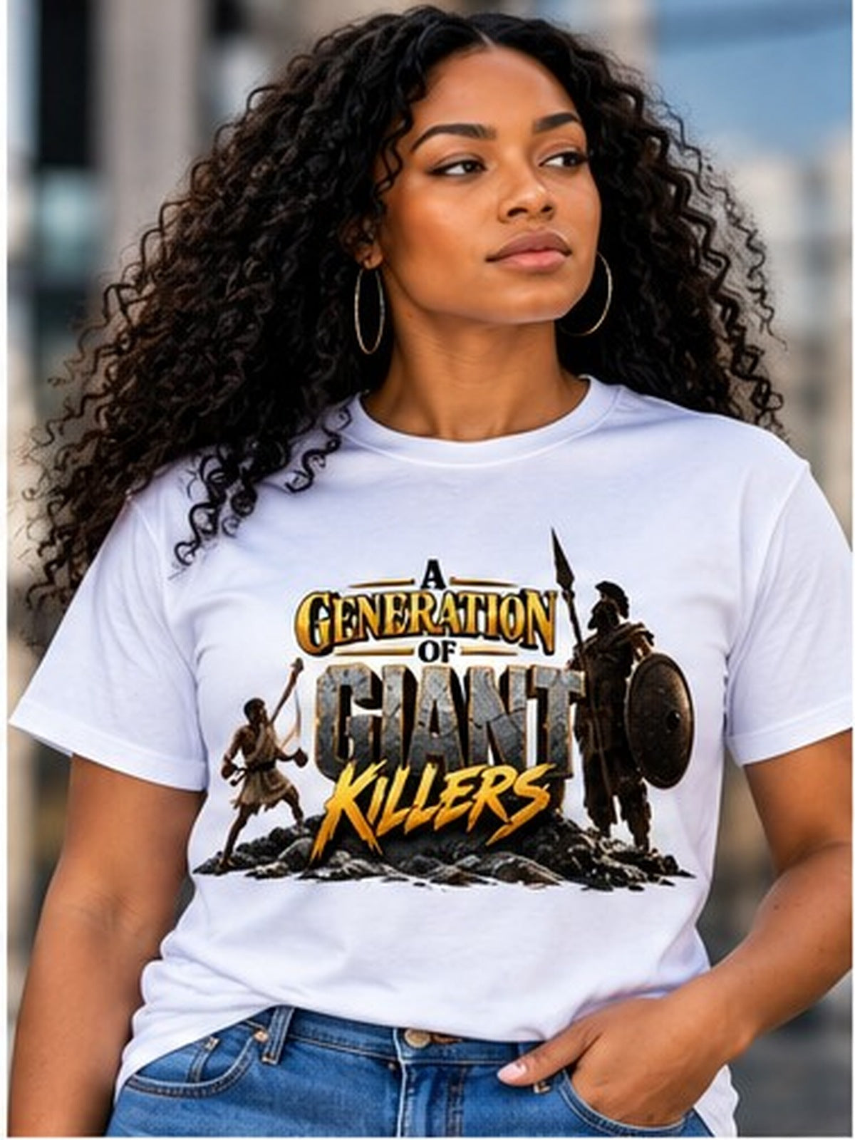 Updated giants shirt model product mockup