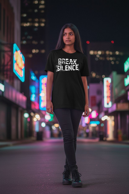 Break the Silence, Speak out T-shirt, standup t-shirt, Motivational T-Shirt