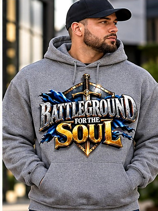 Battleground for the Soul Hoodie model mockup