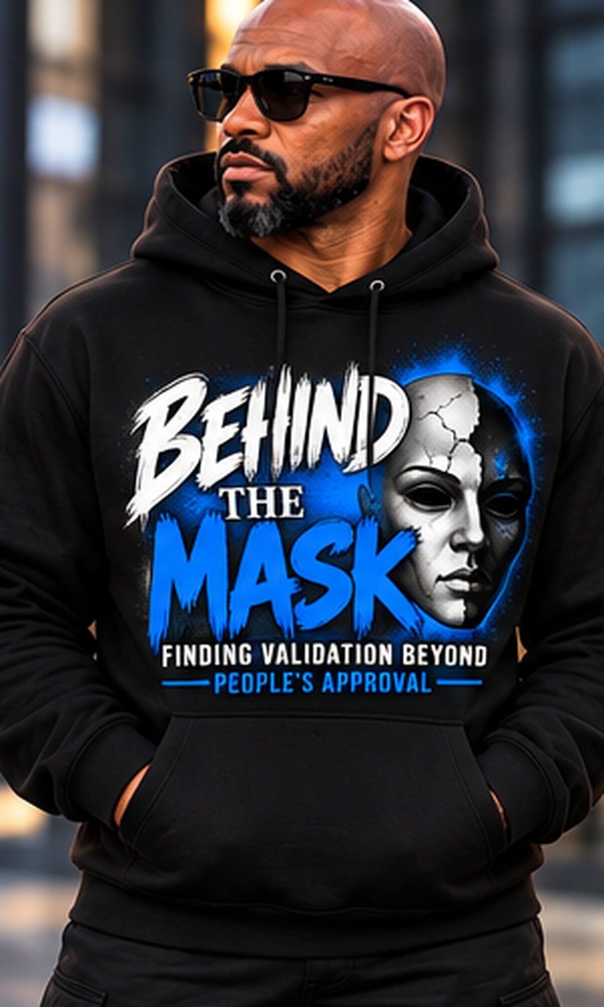 Behind the Mask Hoodie in Black