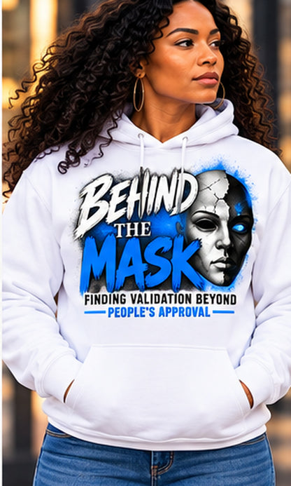 Behind the Mask Hoodie in White