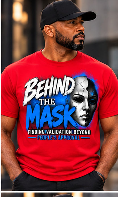 Behind the Mask T-Shirt in Red