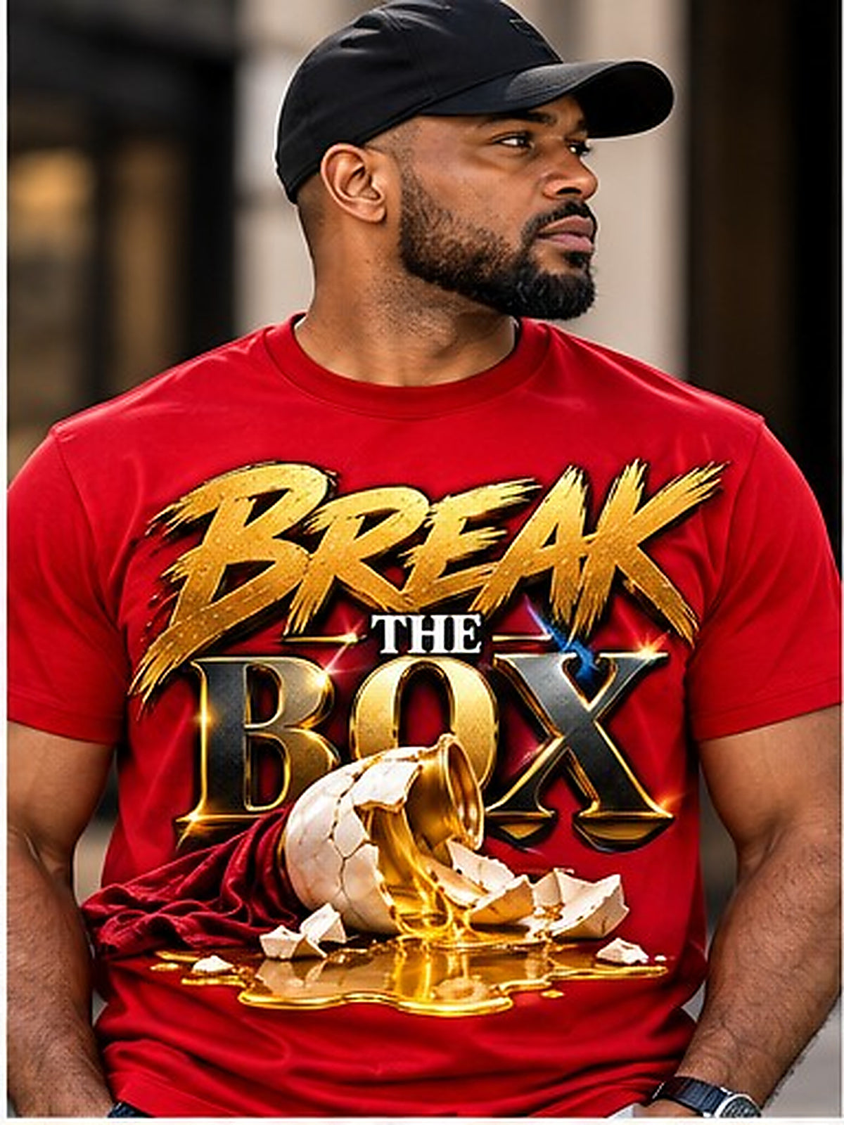 Break the Box T-Shirt model mockup