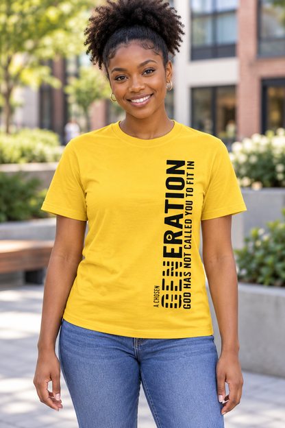 Chosen 1 Peter 2:9, Chosen Shirt, Christian Shirts, Christian Shirts For Women, You Are Chosen Gift, Christian Apparel shown on a model