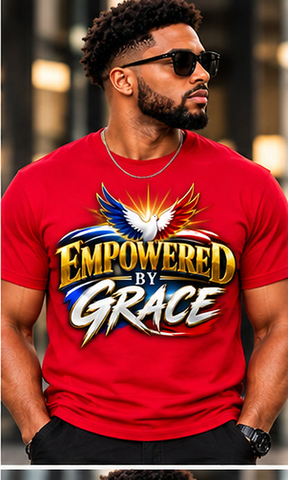 Empowered by Grace T-Shirt in Red