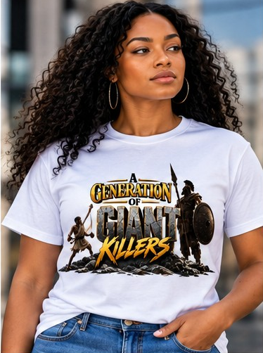 A Generation of Giant Killers T-Shirt model mockup