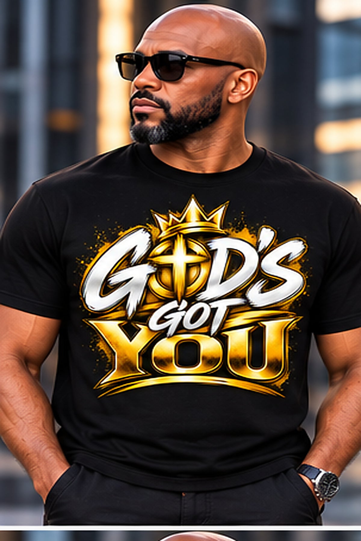 God's Got You T-Shirt in Black