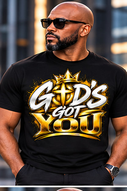 God's Got You T-Shirt in Black