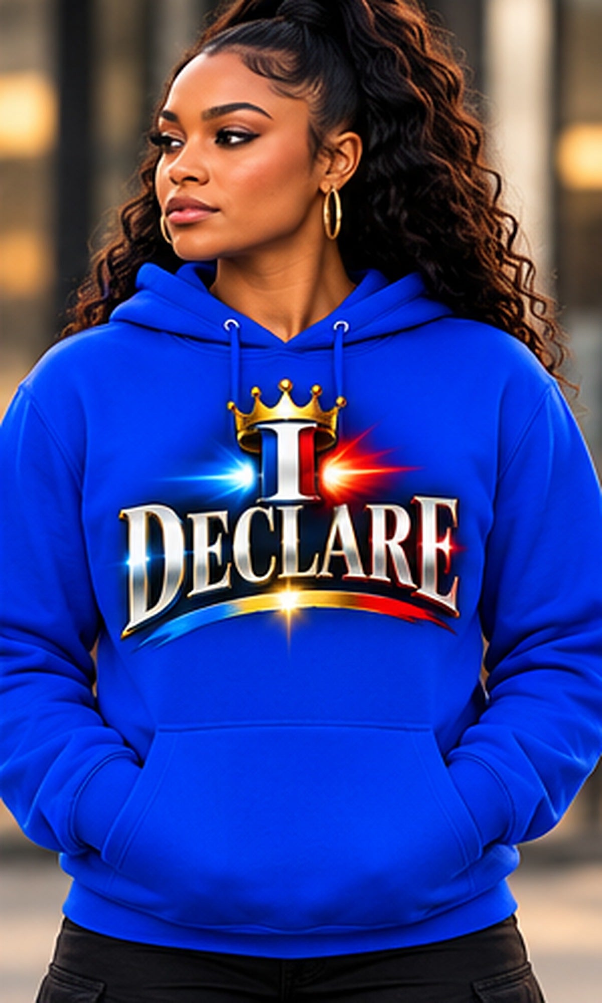 I DECLARE Hoodie in Blue