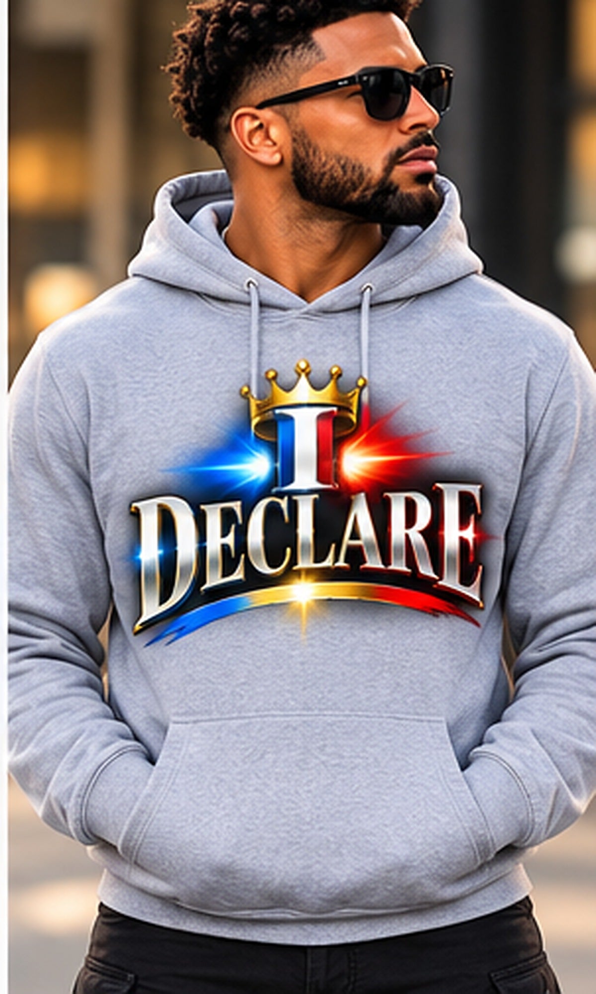 I DECLARE Hoodie in Gray