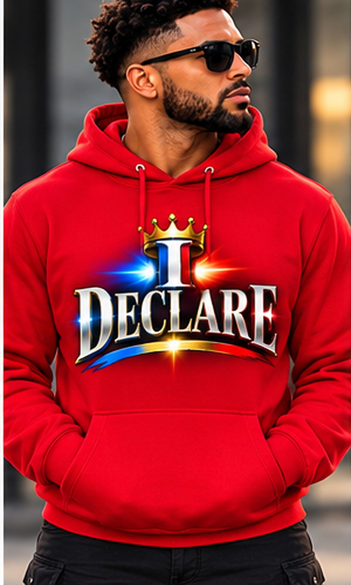 I DECLARE Hoodie in Red