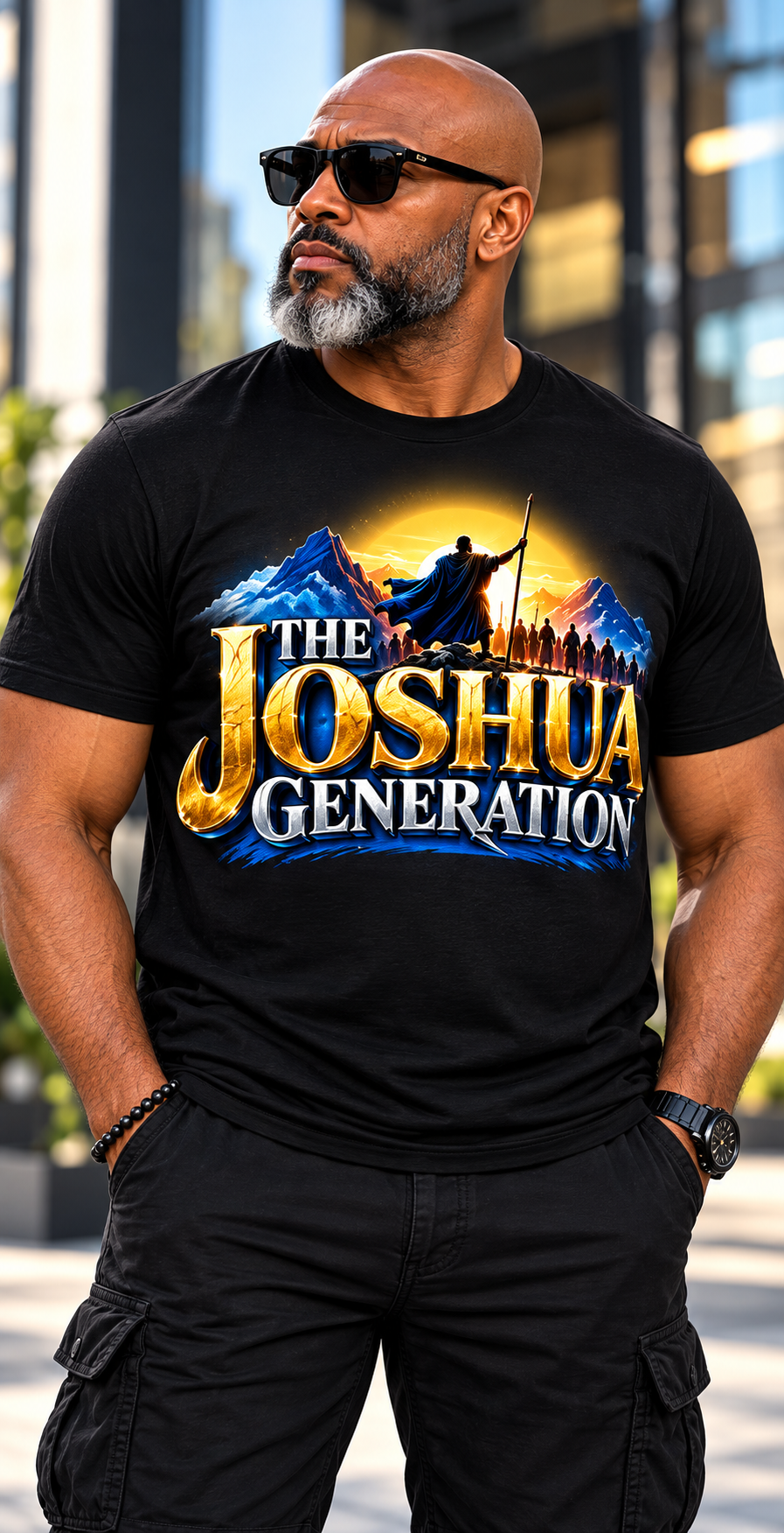 The Joshua Generation T-Shirt included in the book bundle