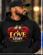 love hoodie black