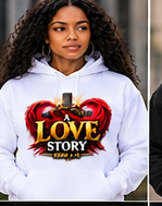 love hoodie white