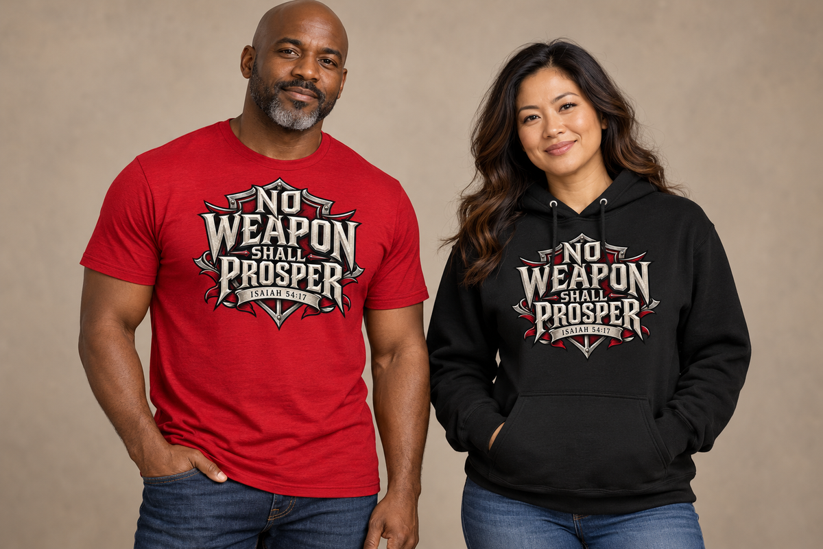 No Weapon T-shirt and hoodie model mockups