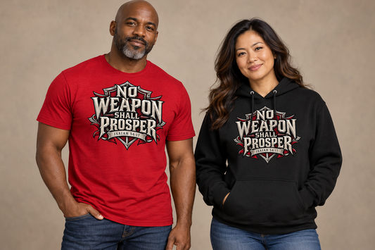 No Weapon T-shirt and hoodie model mockups