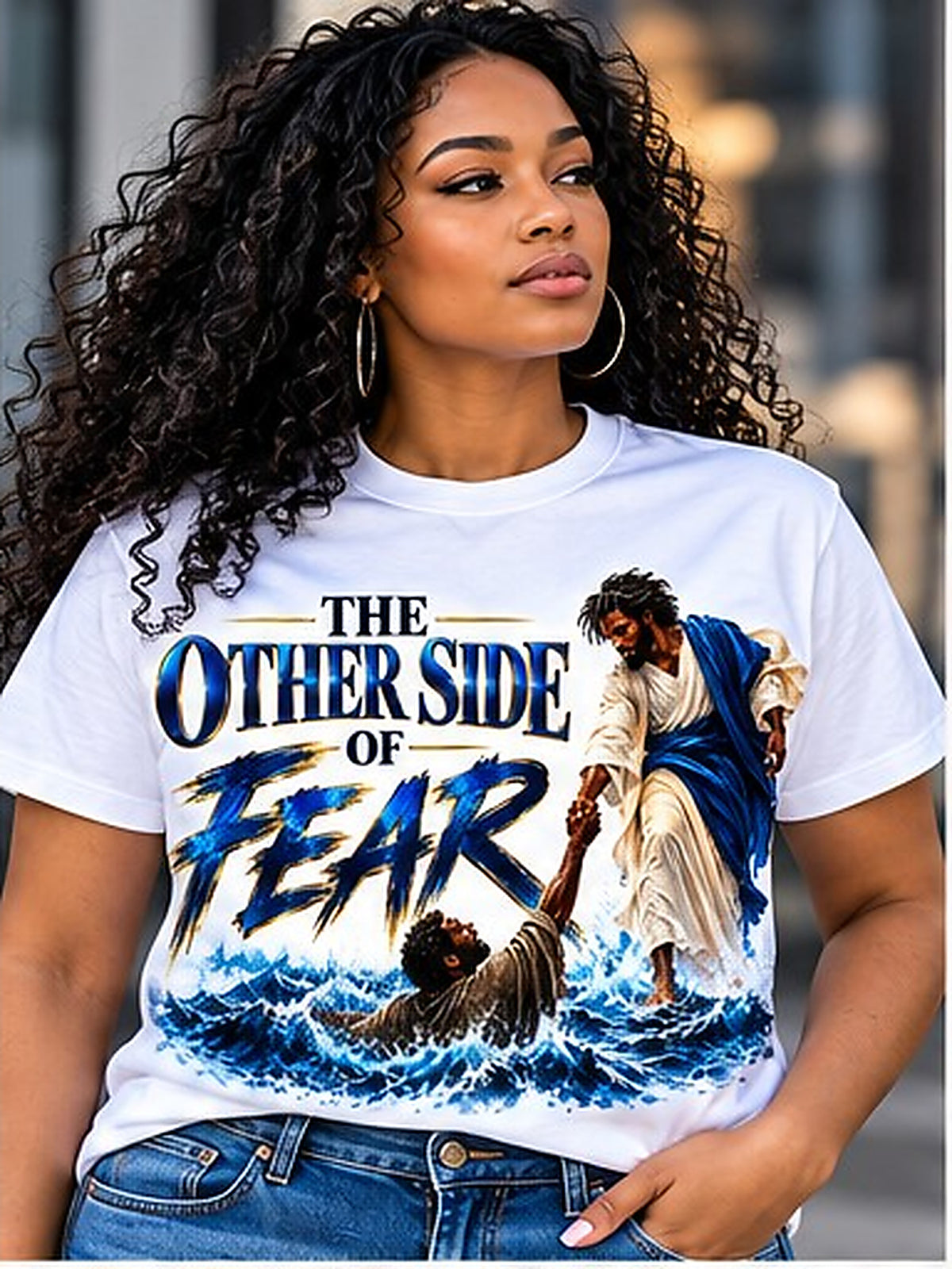 The Other Side of Fear T-Shirt model mockup