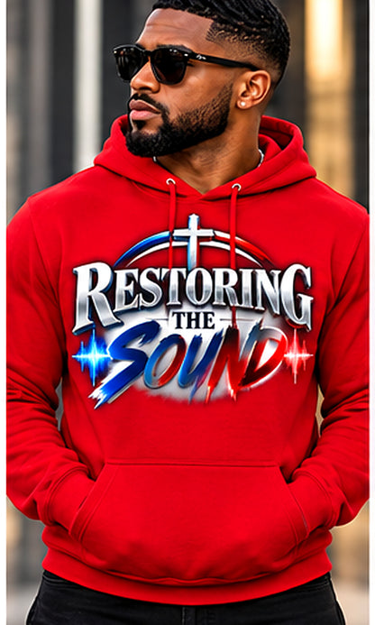 Restoring the Sound Hoodie in Red