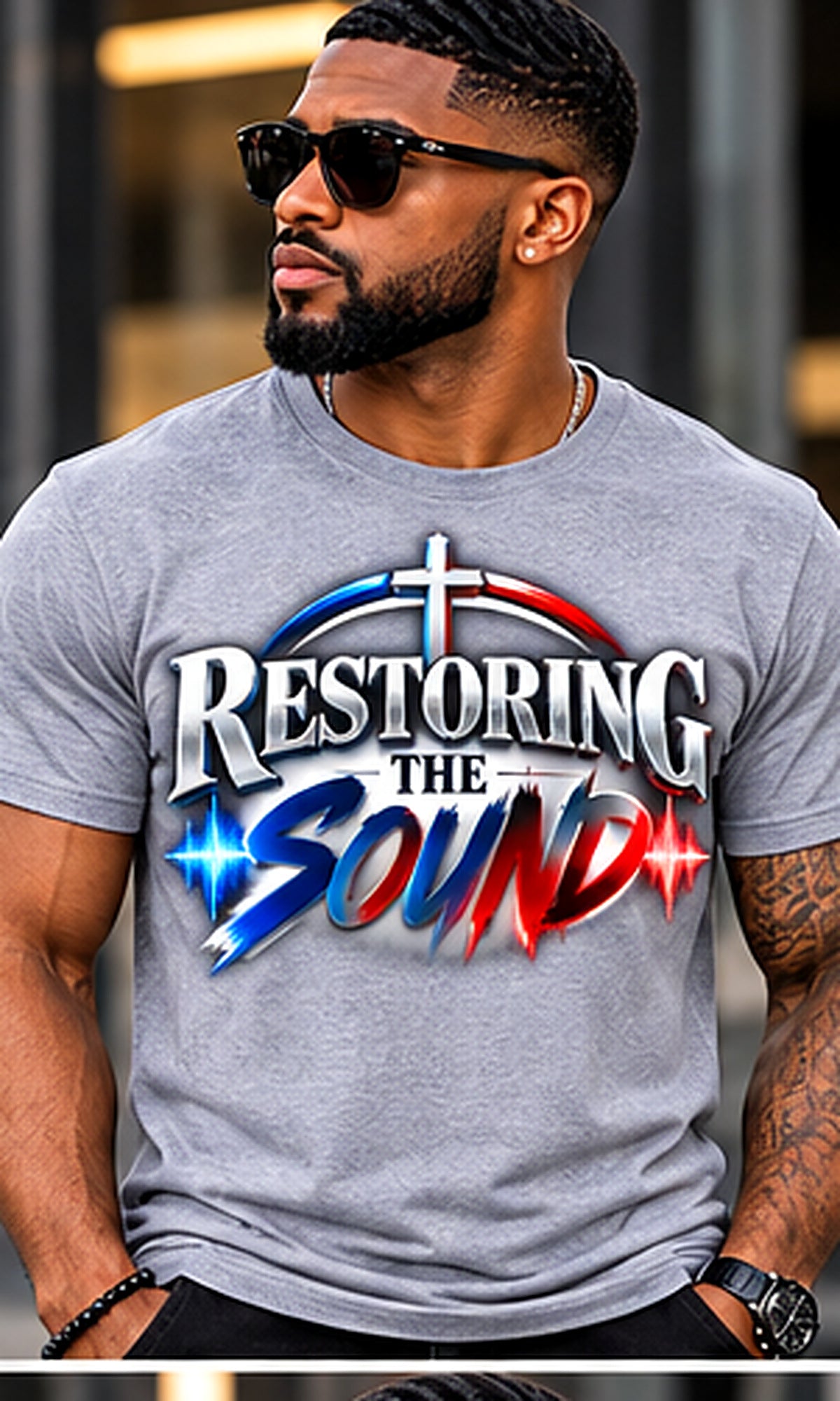 Restoring the Sound T-Shirt in Gray