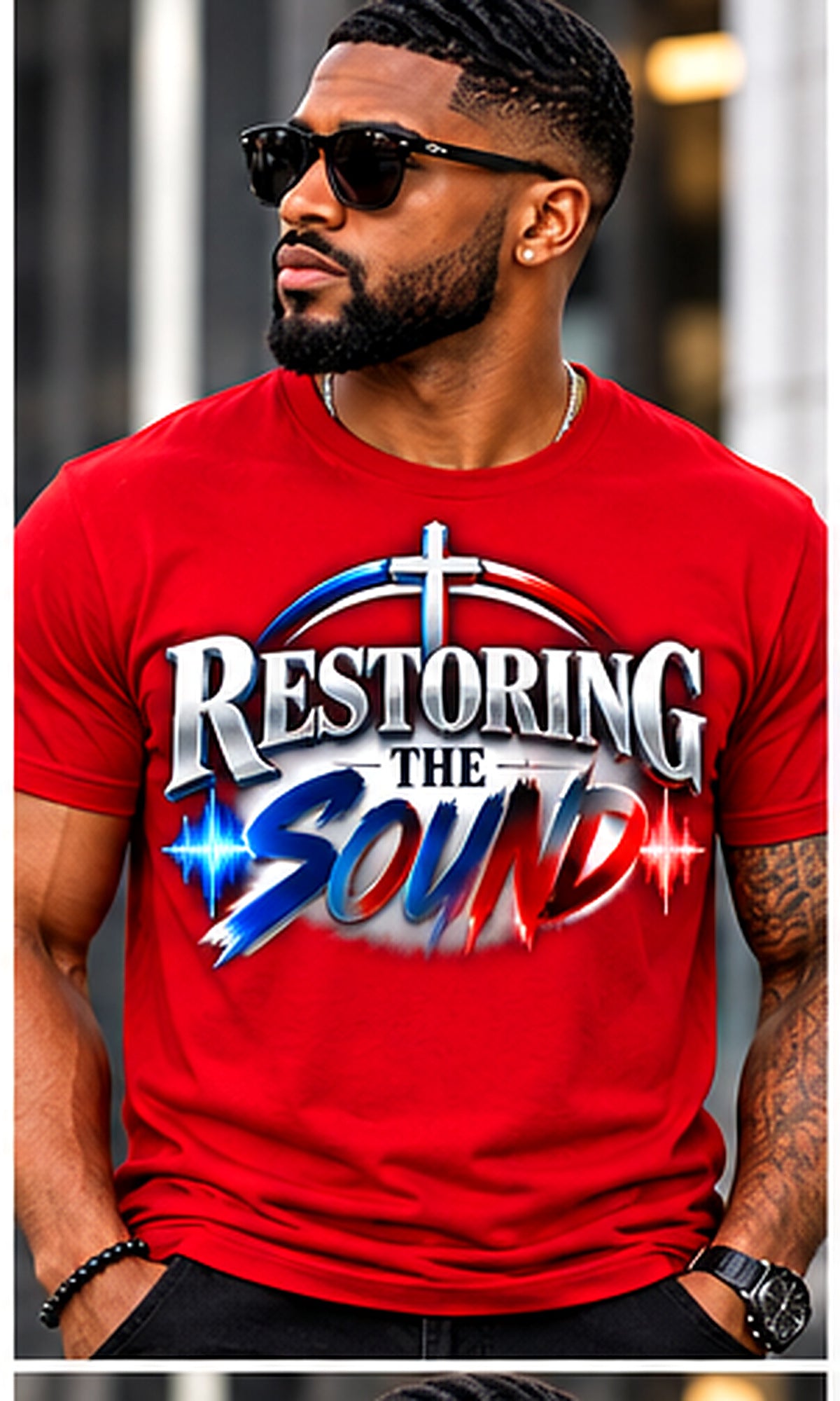 Restoring the Sound T-Shirt in Red