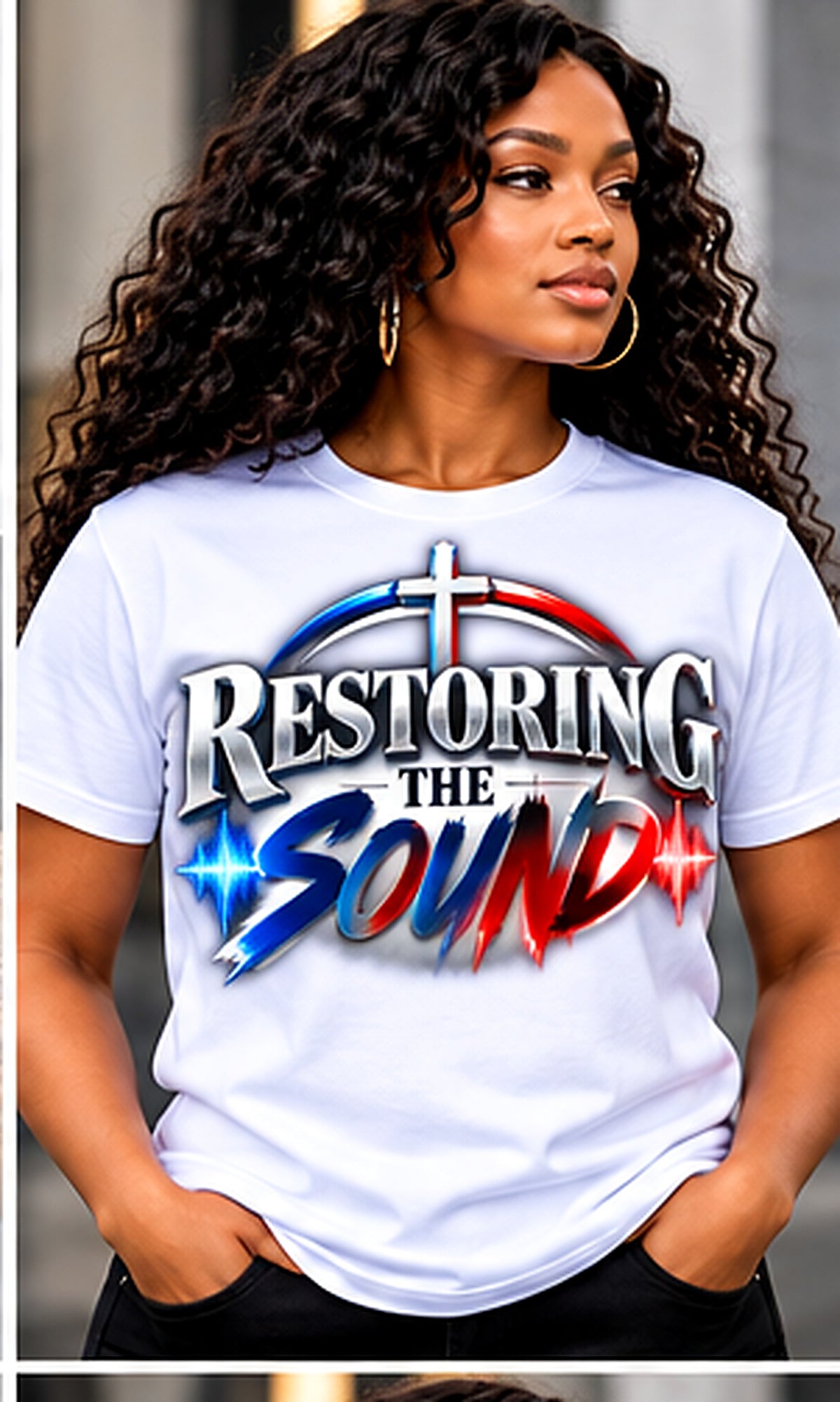 Restoring the Sound T-Shirt in White