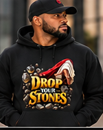 stones hoodie black