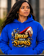stones hoodie blue