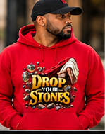 stones hoodie red