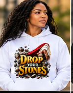 stones hoodie white