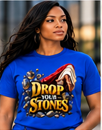 stones shirt blue