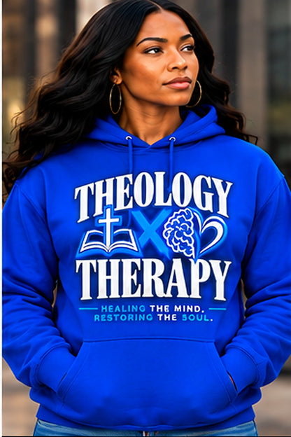 Theology & Therapy Hoodie — Blue