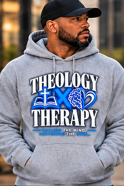 Theology & Therapy Hoodie — Gray