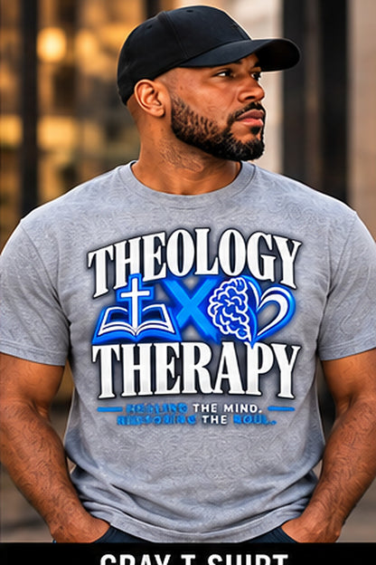 Theology & Therapy T-Shirt — Gray