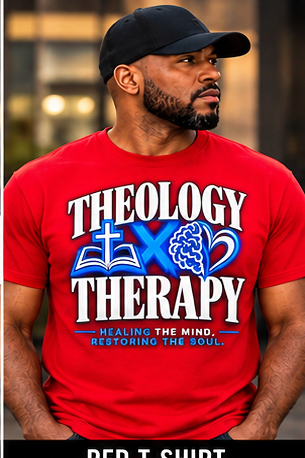 Theology & Therapy T-Shirt — Red