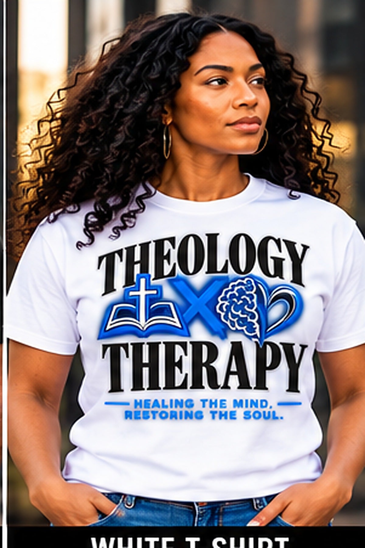 Theology & Therapy T-Shirt — White