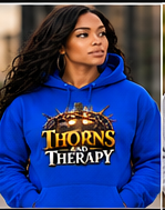 thorns hoodie blue