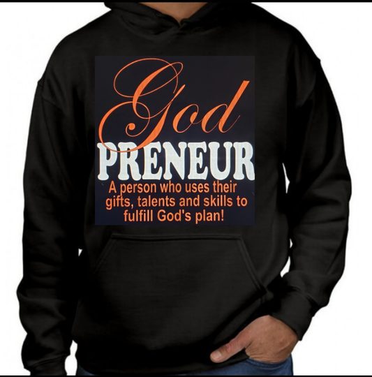 God-preneur,Hustle Hoodie, Christian Hoodie, Religious Hoodie, Christian Gift