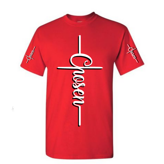 Chosen Red (LIMITED EDITION) logo on both sleeves