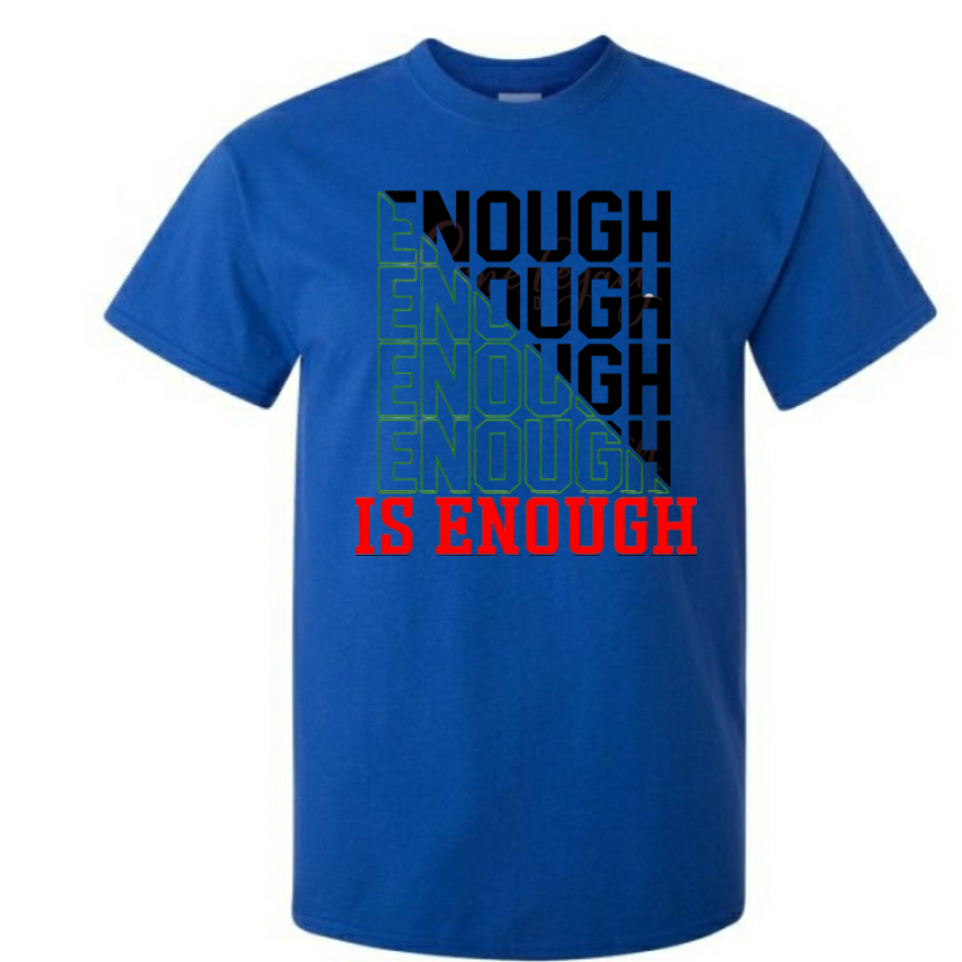 stop the violence  t-shirt | enough is enough t-shirt |  unisex adult t-shirt