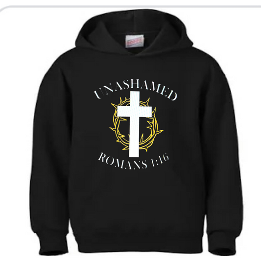 Romans 1:16 I Am Not Ashamed of the Gospel Hoodie Bible Verse Hoodie Christian Hoodies Christian Merch Unisex Christian